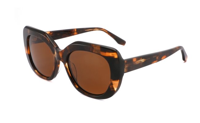 Acetate Sunglasses CSA3006 Brown Demi Tortoise